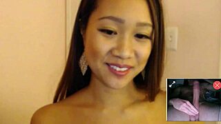 Camgirls stunned by massive cock reactions in wild Asian babe session