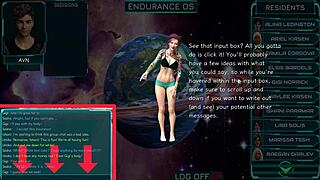 Stranded in space 11, chatting with the mature and teen girls in anime.