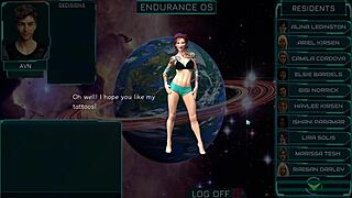 Stranded in space 11, chatting with the mature and teen girls in anime.