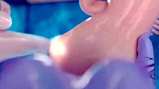 Yo, these 3D futa bitches bang hard by the pool!