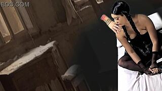 Wednesday and thing enjoying halloween full video on red