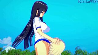Yomi, Ikaruga, Katsuragi dive into intense lesbian hentai play