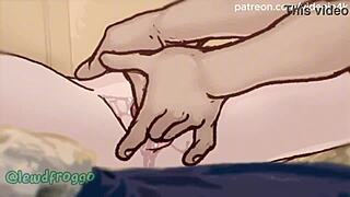 soft gf lewdfroggo animation ai upscaled with detailed hentai scenes