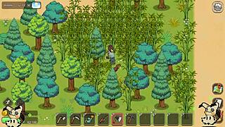 Wow, check out Hentai Game Village Rhapsody Part 3 with huge tits in the barn!