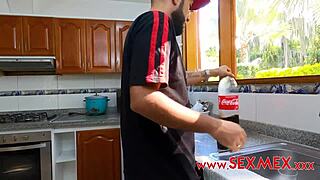 michel chika serves a special meal with her big tits and ass