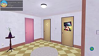 Watch the tutor suck cock in this hot game scene