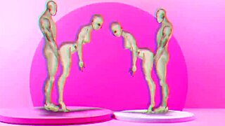 twins in the cartoon are fucking the girls in this anime hentai story