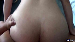 I catch my friend with perfect ass at her house