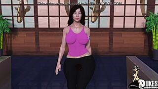 puerto rican chick works my massive cock with her hands