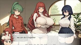 Spirit harem hentai game episode 1 with bukkake scene