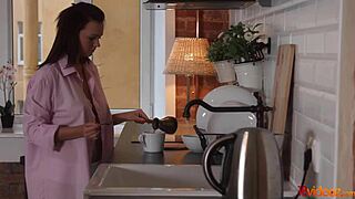 morning coffee and ass riding with emily thorne, yum