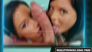 Realitykings Round And Brown Damon Dice Peyton Rain Booty Work