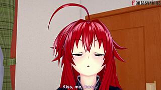 rias gremory craves more behind issei in hs dxd