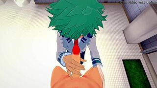 My Hero Academia Yaoi Handjob In Bathroom
