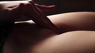 Wow! Teen slaps her tits and pussy up close!