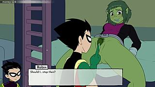 In 18titans part 5, he finally fucks starfire