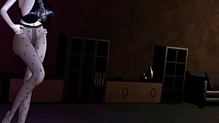 3d asian mature milf with big boobs teases big cock!