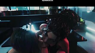 Cyberpunk Judy Shares Cock With Best Friend